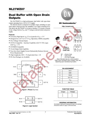 NL27WZ07DFT2 datasheet  